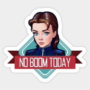 No Boom Today - B5 Sci-Fi Sticker